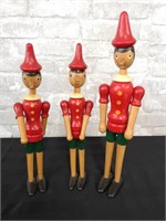 Vintage Pinocchio jointed posable wooden doll