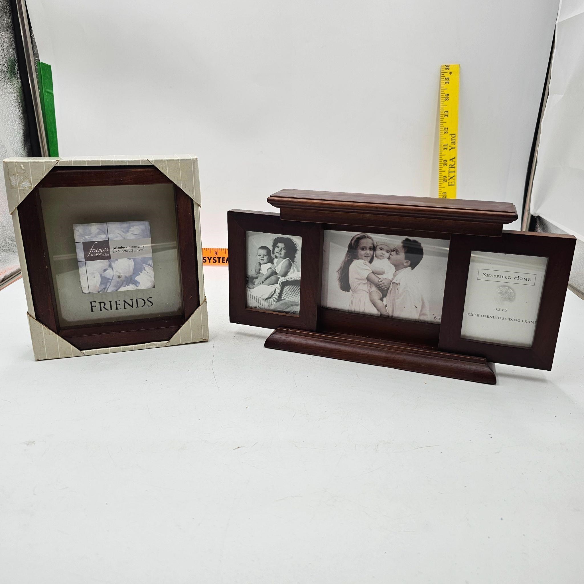 Double Wooden Picture Frame (3"x 5")
