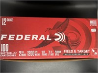 FEDERAL 12 GAUGE FIELD AND TARGET 100 ROUNDS