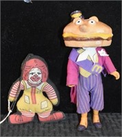 Vintage Ronald McDonald & Hamburgler Figures