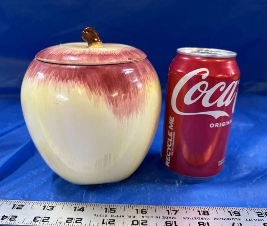 Small Apple Shaped Canister with lid