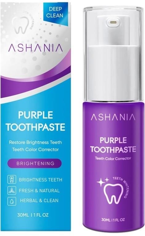 (sealed) Ashania Purple Toothpaste Whitening,