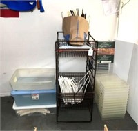 Metal Storage Drawers, Hangers, Organizer