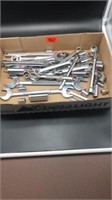 Assortment of Wrenches, sockets and ratchets