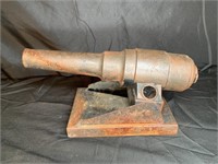 Vintage Cast Metal Cannon