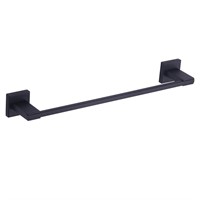 GERZWY Matte Black Towel Bar, 18 Inch Bathroom Wal