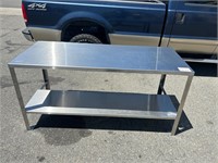 Stainless Steel Finish Prep Table