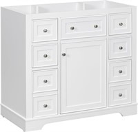36" Bathroom Vanity Without Sink, White