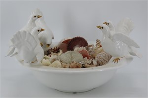Dove Bowl and Sea Shells