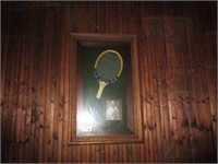 Famous tennis Glass Wood Display