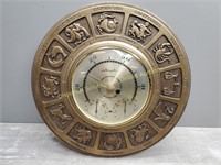 Brass Zodiac Barometer