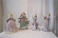 4 Lenox porcelain figurines. Cinderella's Fairy