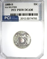 1999-S Silver Quarter PCI PR70 DCAM Georgia