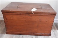 Lot #2093 - Pine lift top dovetailed carpenters