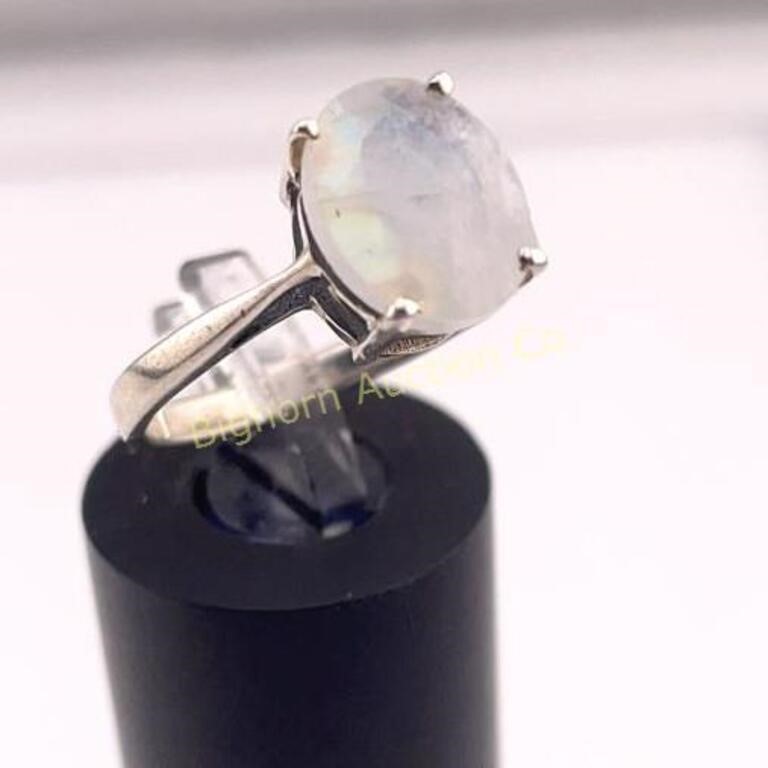 Moonstone Ring Sz 7 Sterling Silver