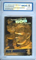 23K Gold 2007 Alex Rodriguez 500HR's Card