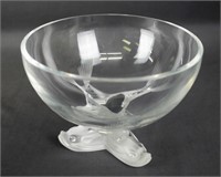 Lalique Art Glass Crystal Caviar Bowl
