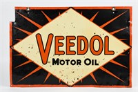 VEEDOL MOTOR OIL D/S PAINTED METAL SIGN