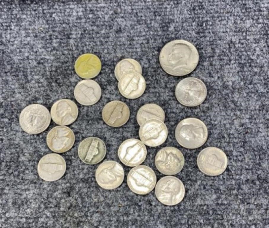 Old Nickels and modern coins