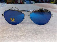 $100 True Religion Sunglasses Silver Aviator