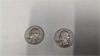 Silver 1953 Quarters (2)