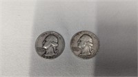 Silver 1957 Quarters (2)
