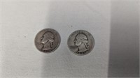 Silver 1947 Quarters (2)