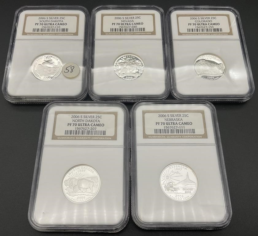 Complete 2006-S Perfect Grade Silver Quarters