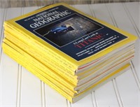 Stack of National Geographic Magazines