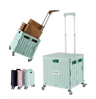 Folding Utility Cart Portable Rolling Crate