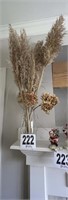 Vase w/dried flowers