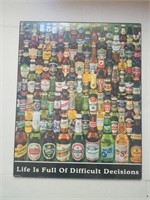 life is full of difficult decisions laminated pic