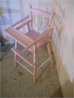 Childs Doll Highchair - needs tlc