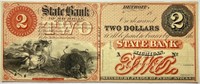 State Bank of Michigan $2 Dollar Note