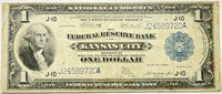 1914 $1 Fed Reserve Kansas City Bank Note