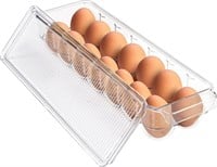 TrueLiving Fridge Egg Storage Container w Lid NEW