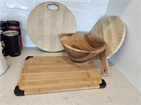 Wooden Bowl & Boards