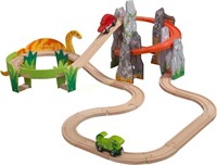 KidKraft Adventure Tracks Dino World Train Set