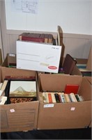 (5) Boxes of Books