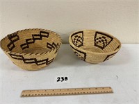 2 Native American Baskets