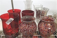 GROUP OF DECORATIVE VASES