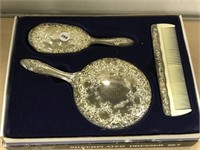 Silver Plated Dresser Set in Box