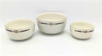 Set of Hall's Mixing Bowls - Largest 9"