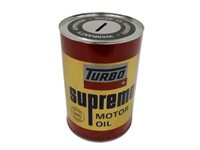 TURBO SUPREME MOTOR OIL LITER COIN BANK