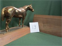 2 Bronze Tone Custom Horse Trophys