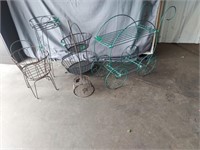 Variety of Wire Baskets, Plant Stands