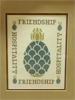 Embroidered Blue Pineapple