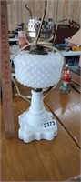 VINTAGE MILK GLASS LAMP