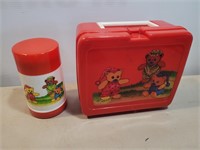 NEW Retro Teady Bears Lunch Box + Thermos