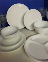Corelle dishes and goblets